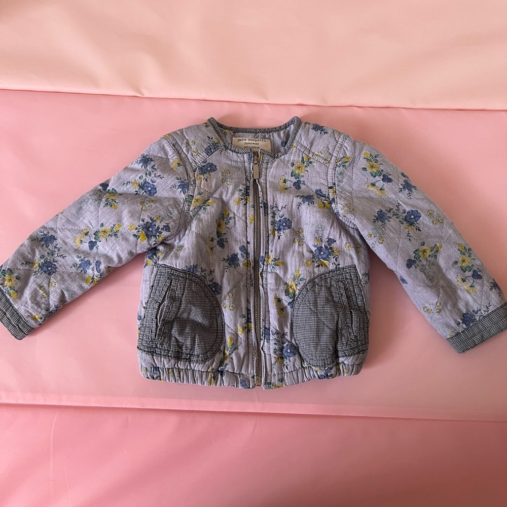 Zara bomber jacket flowery